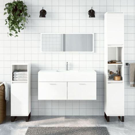 Specchiera bagno arte povera con anta contenitore legno color noce - Le  Chic Arredamenti