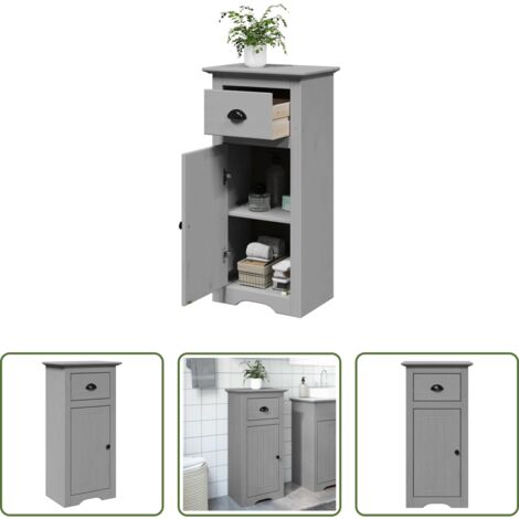 Mobile da bagno in legno -  Mobile da Bagno BODO Grigio 44x30x90 cm