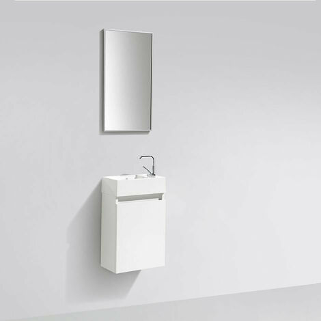 Mobile da bagno lavamano SIENA 40 cm - laccato bianco