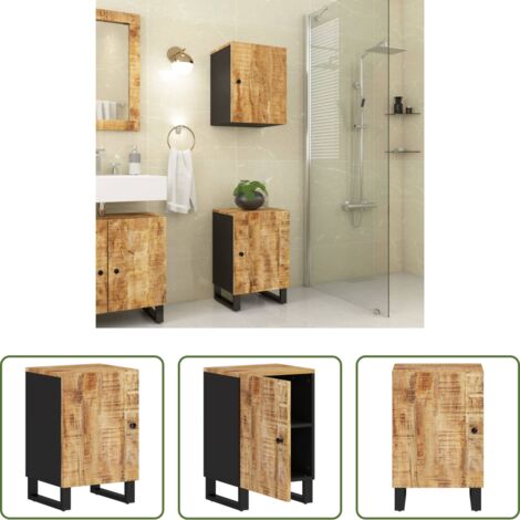Mobile da bagno -  Mobile da Bagno 38x33x58 cm in Legno Massello di Mango