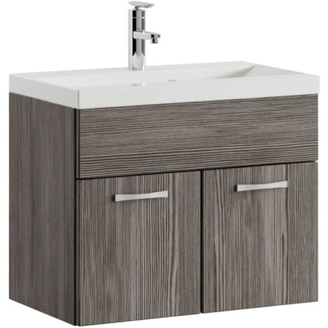 Mobili bagno colore rovere grigio