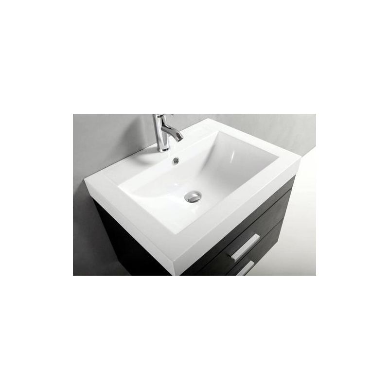 Lavandino Da Bagno Prezzi.Mobile Da Bagno Nero Da 60 Cm Con Lavandino In Marmoresina Rubinetto E Piletta Inclusi Nel Prezzo M0b 01005