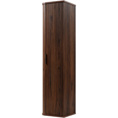 Mobile da bagno, Nero Opaco, maniglia nera, 41,5 x 100 x 51,7 cm