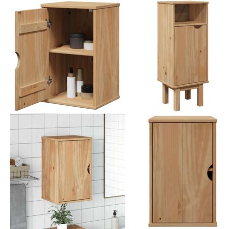 Mobile da Bagno OTTA 35x30x55 cm in Legno Massello di Pino - Mobile in legno - Mobile da parete