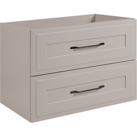 Mobile da bagno, rovere Craft, maniglia dorata, 79 x 35,5 x 31,5 cm