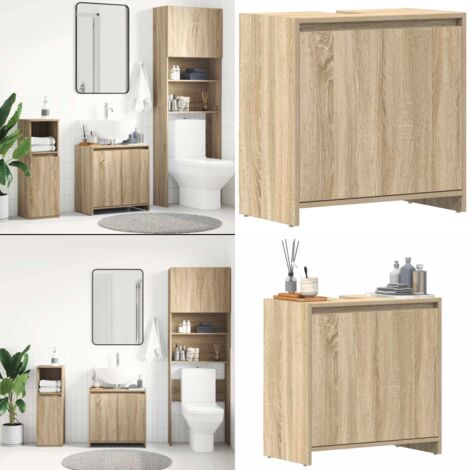 Mobile da Bagno Rovere Sonoma 60x33x61 cm Legno Multistrato - Mobile da bagno rovere - Mobile da bagno in legno multistrato