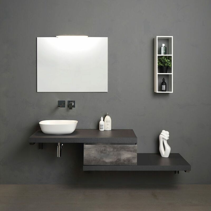 Mobile Bagno Doppio Lavabo 180 Cm.Mobile Da Bagno Sospeso 180 Cm Serie Componibili Valentina 02010662000122