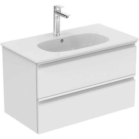 Mobili Da Bagno Ideal Standard.Mobile Da Bagno Sospeso Cm 100 A Due Cassetti Ideal Standard Collezione Tesi Mob Tesi2c100 2