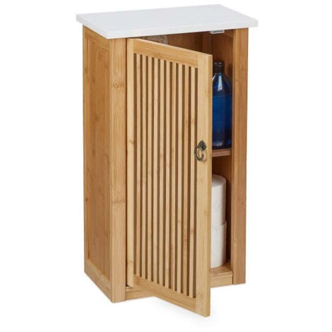 Mobile da bagno sospeso in bambu 88310