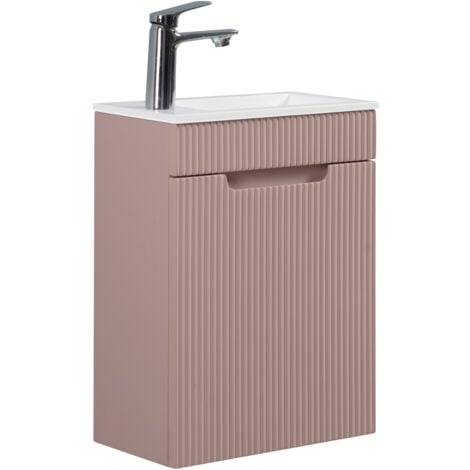 BADPLAATS Mobile da bagno Thermis 40 x 22 cm - Rosa opaco - mobili per fontane