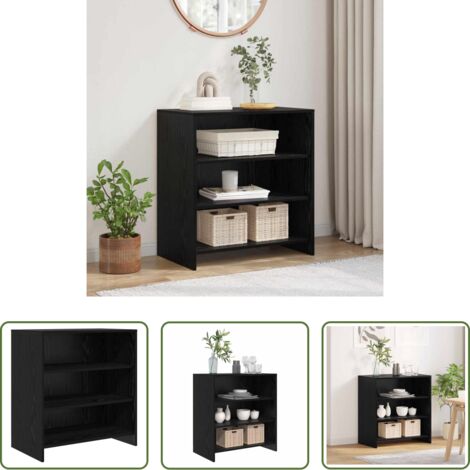 Mobile da buffet -  Credenza Nero 70 x 41 x 75 cm Legno multistrato