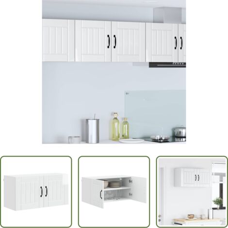 Mobile da cucina in legno -  Mobile da cucina Bianco Lucido 80 x 31 x 40 cm