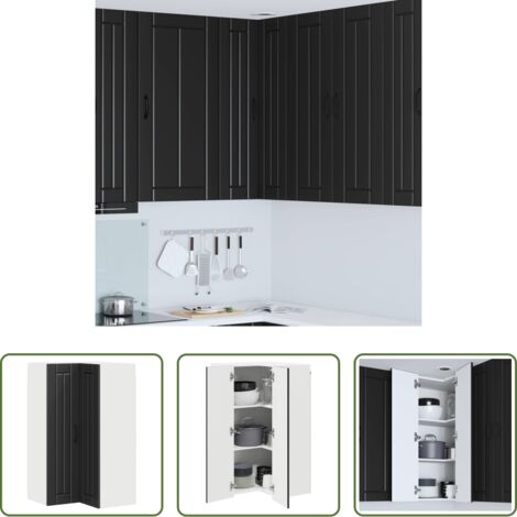 Mobile da cucina in legno -  Mobile da cucina Nero 57 x 57 x 100 cm Legno multistrato
