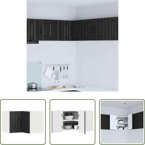 Mobile da cucina in legno -  Mobile da cucina Nero 57 x 57 x 40 cm Legno multistrato