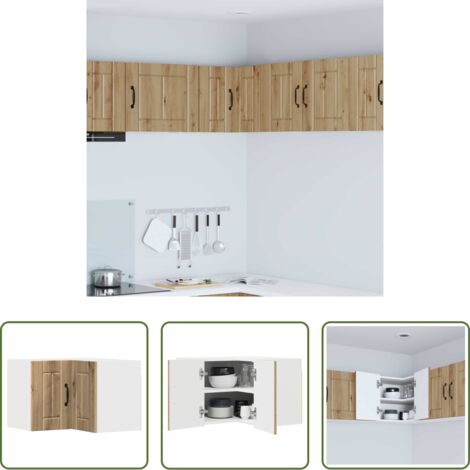 Mobile da cucina in legno -  Mobile da cucina Rovere artigianale 57 x 57 x 40 cm