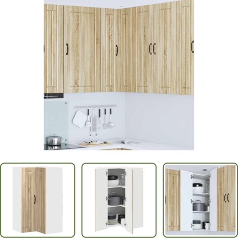 Mobile da cucina in legno -  Mobile da cucina Rovere Sonoma 57 x 57 x 100 cm