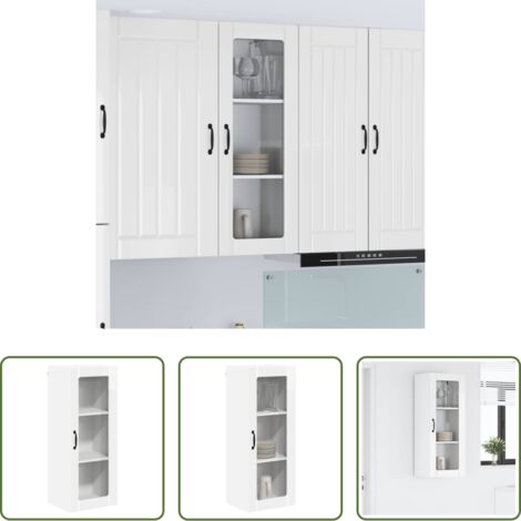 Mobile da cucina -  Mobile da cucina Bianco Lucido 40 x 31 x 100 cm