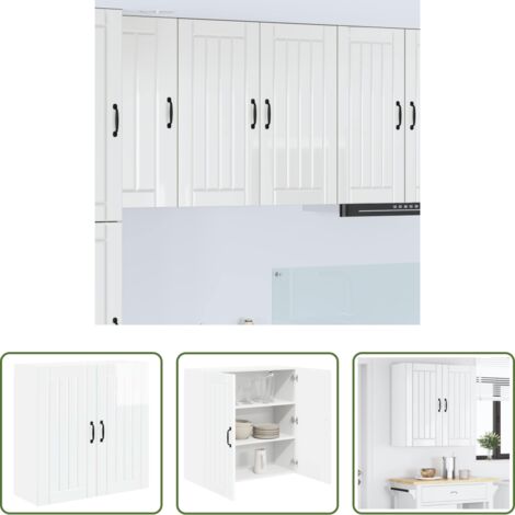 Mobile da cucina -  Mobile da cucina Bianco Lucido 80 x 31 x 80 cm