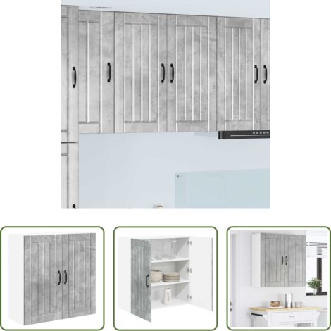 Mobile da cucina -  Mobile da cucina Grigio cemento 80 x 31 x 80 cm