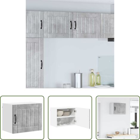 Mobile da cucina -  Mobile da cucina Lucca Grigio cemento 50 x 31 x 40 cm