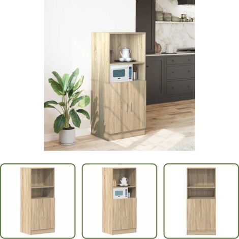 Mobile da cucina - Mobile da Cucina Rovere Sonoma 57x41,5x131,5 cm in Truciolato