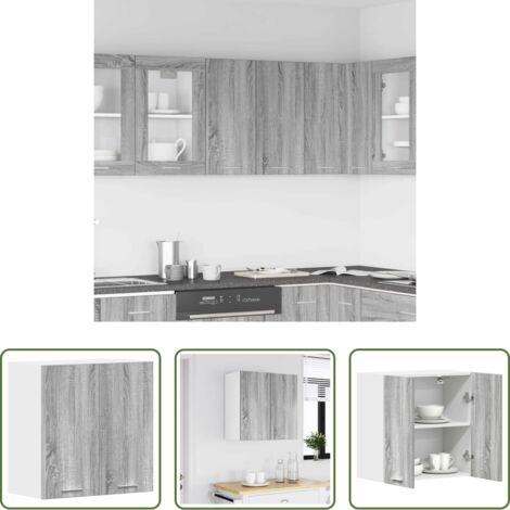Mobile da cucina -  Mobile Pensile “Lyon” Grigio Sonoma 60x31x60 cm