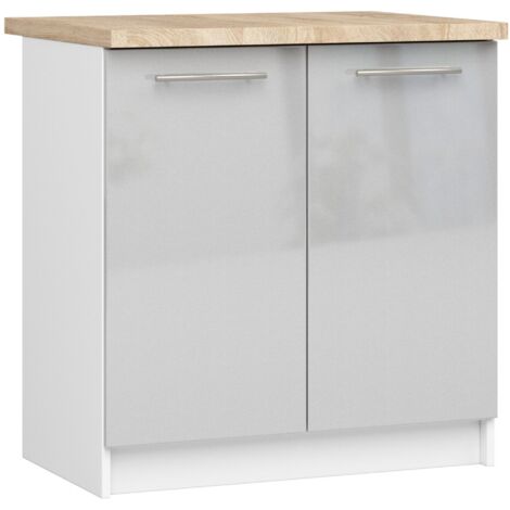 Mobile da cucina sospeso: una porta, 1 étagère, bianco, largeur: 40 cm, hauteur: 29 cm, profondeur: 30 cm.