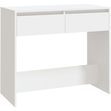 Mobile da ingresso consolle dal design elegante con cassetti 89 x 41 x 76,5 cm in truciolare bianco DEC031722