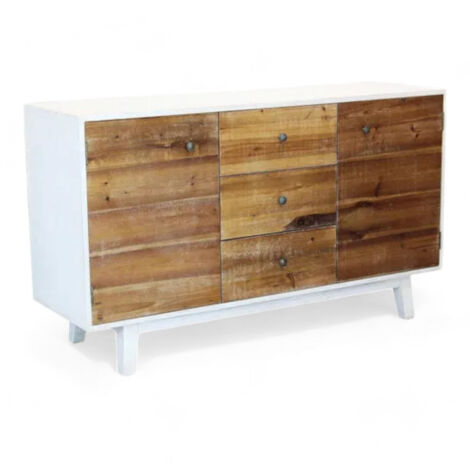 Mobile da interno in ferro e legno dimensioni 56x36x140 cm colore marrone arredamento casa