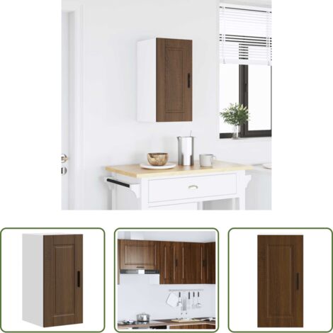 Mobile da parete -  Pensile da Cucina Porto Rovere Marrone in Legno Multistrato