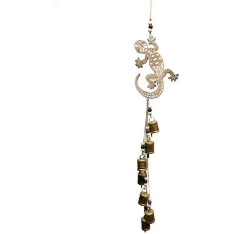 Mobile décoratif oriental en forme de lézard pour suspension murale, accessoire de décoration unique pour la maison