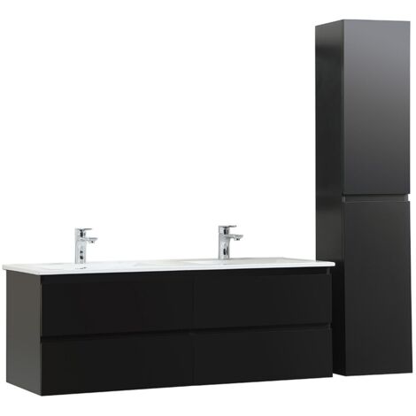 Mobile doppio lavabo + lavabo + colonna SORRENTO
