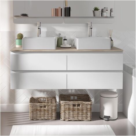 Mobile doppio lavello sospeso SORRENTO 120cm