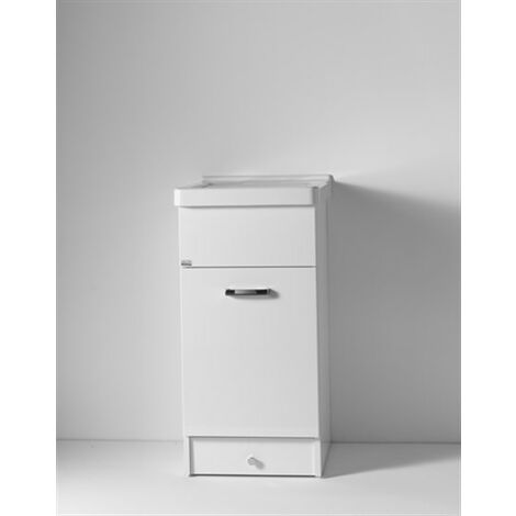 Mobile Eko a terra 45x50 ad un'anta con lavatoio in ceramica di
