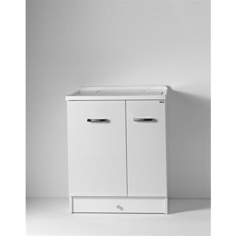 Mobile Eko a terra 75x60 a due ante e doppia vasca lavabo di