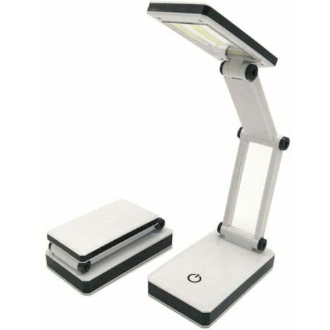 Mobile, faltbare COB-LED-Schreibtischlampe mit 3 Helligkeitsstufen
