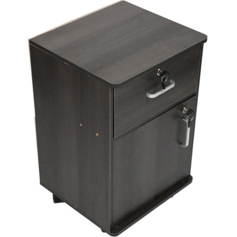 Mobile Filing Cabinet, Sturdy Mobile Filing Cabinet for Under the Desk at Home (Walnut Color)