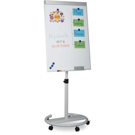 Mobile flipchart whiteboard