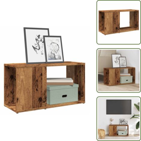Mobile in legno antico - vidaXL Mobile Porta TV Legno Antico 60x24x32 cm in Truciolato - Mobile per TV
