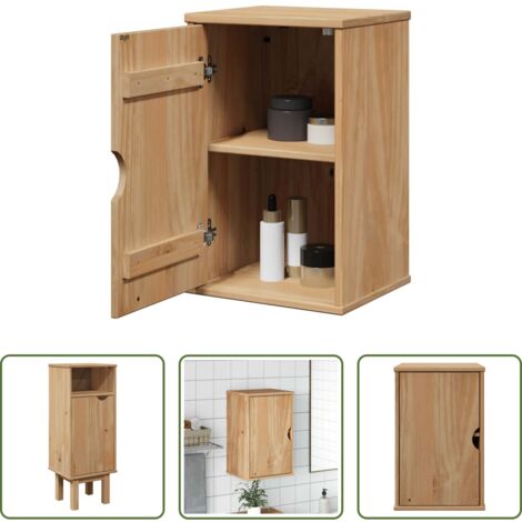 Mobile in legno -  Mobile da Bagno OTTA 35x30x55 cm in Legno Massello di Pino