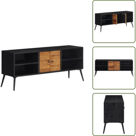 Mobile in Teak - vidaXL Mobile Porta TV 112x31x45 cm in Teak Massello di Recupero - Mobile in Legno