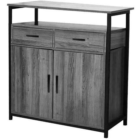 MOBILE INDUSTRIAL 2 ANTE CON CASSETTI 70X35X100H GRIGIO
