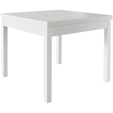 MOBILE KIT TAVOLO CM.90X90/180"LIBRO"BIANCO FRASSINATO