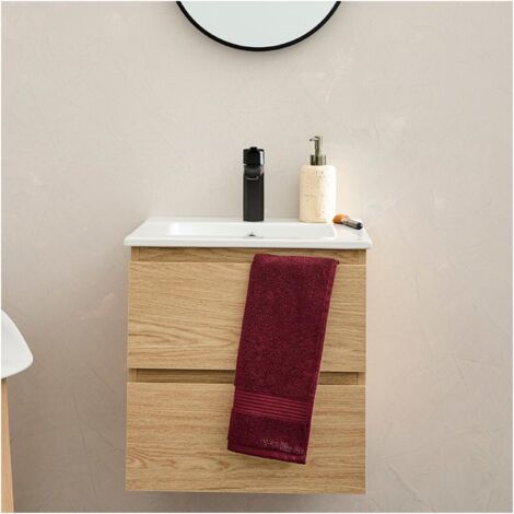 Mobile lavabo 45cm e rubinetto nero SORRENTO