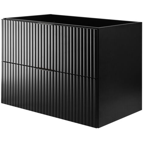 Mobile lavabo, Bianco, 120 (2 x 60) x 77 x 46 cm, maniglia oro, gambe nere, senza piano