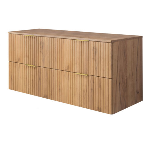 Mobile lavabo, Bianco, 60 x 57 x 46 cm, maniglia argento + Piano
