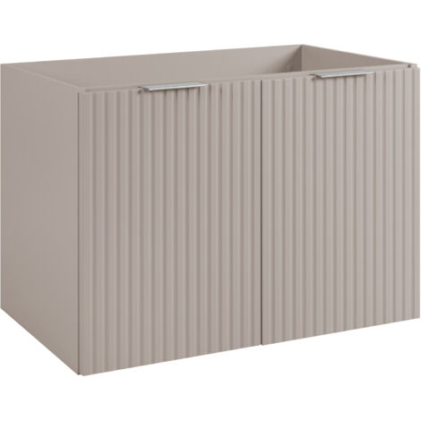Mobile lavabo, Bianco / Rovere Craft + maniglia nera, 140(2 x 60 + 20) x 57 x 46 cm + Piano