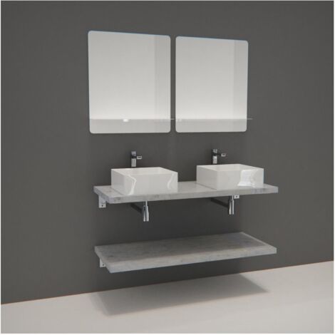 Mobile lavabo doppio + lavabo + specchio