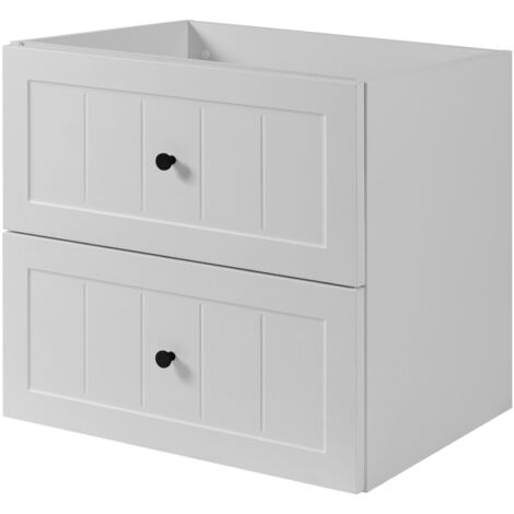 Mobile lavabo in stile classico, bianco, 60 x 57 x 46 cm