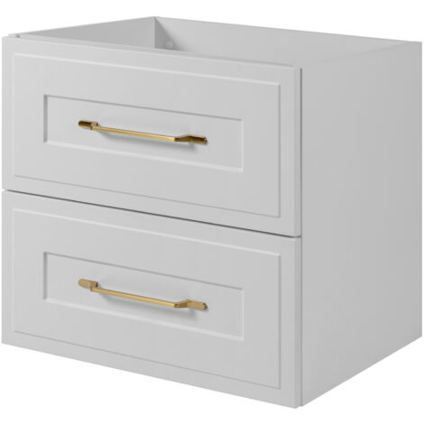 Mobile lavabo in stile classico bianco, 80 x 57 x 46 cm